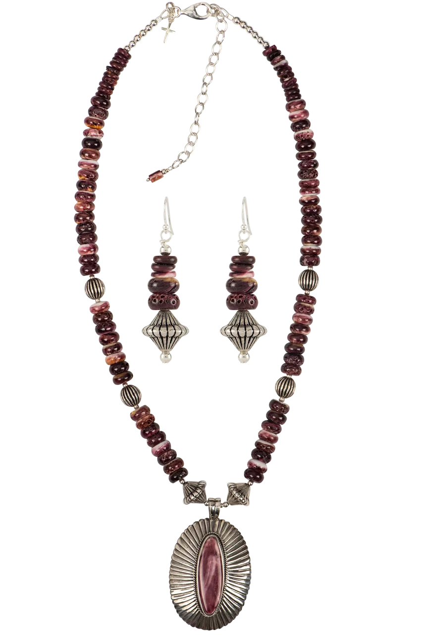 Sweet Tea Jewelry Purple Oyster Set