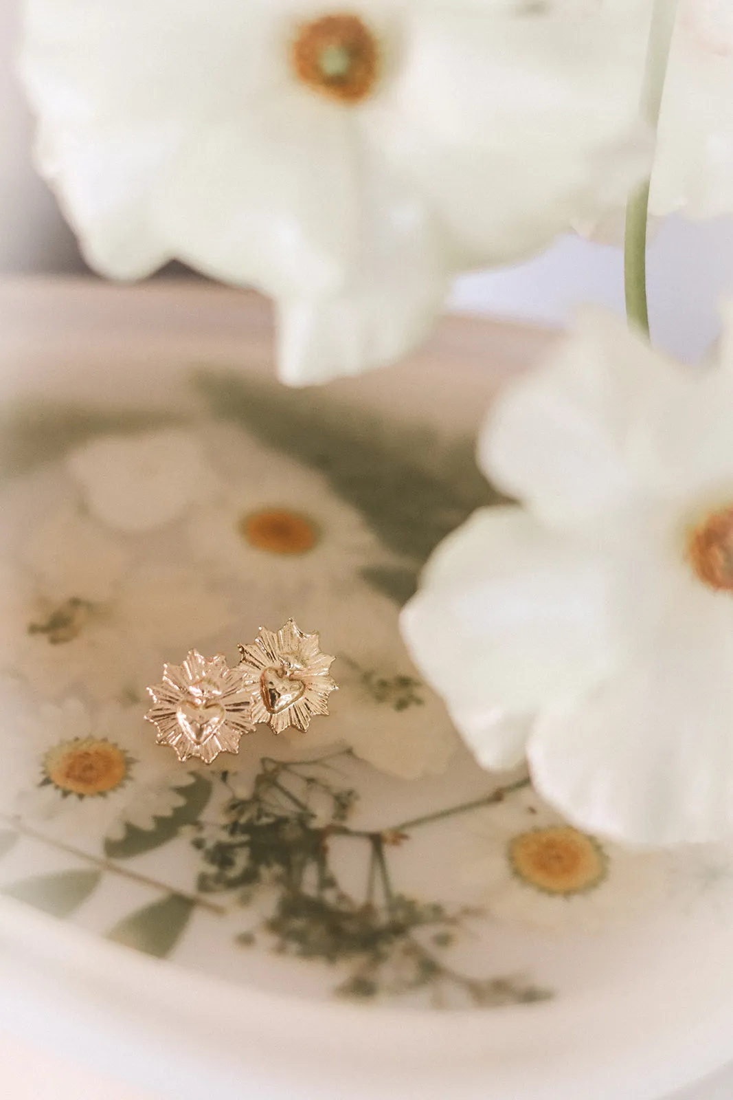 The Little Sacred Heart® Earrings in Gold Vermeil *Made to Order*