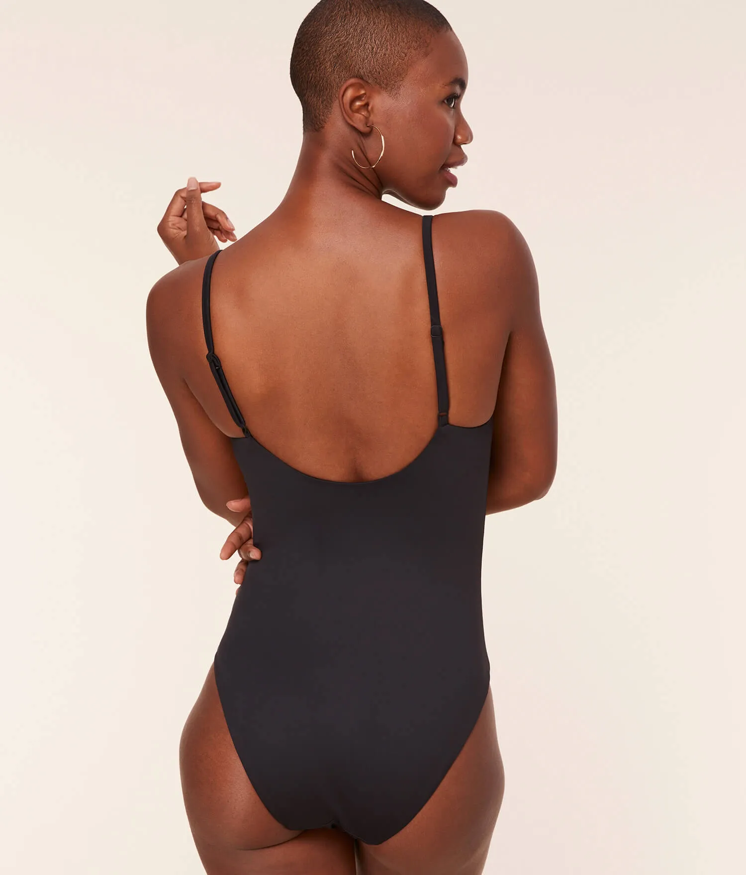The Romana One Piece - Eco Nylon - Black - Long Torso
