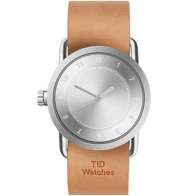 TID No.1 Steel Dial / Black Leather Strap / Steel Buckle