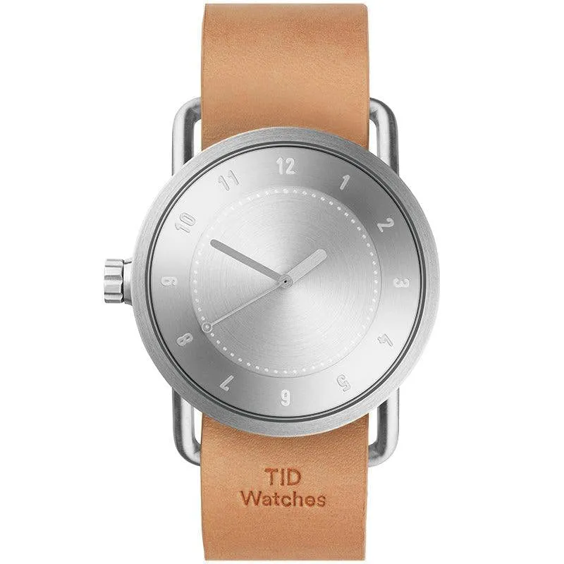 TID No.1 Steel Dial / Tan Leather Strap / Steel Buckle