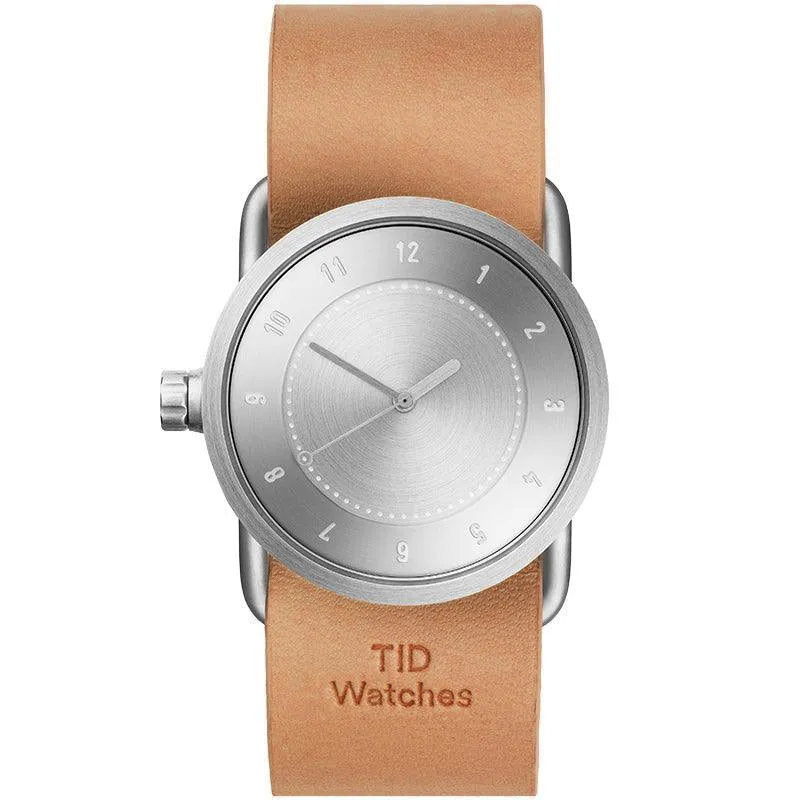 TID No.1 Steel Dial / Tan Leather Strap / Steel Buckle