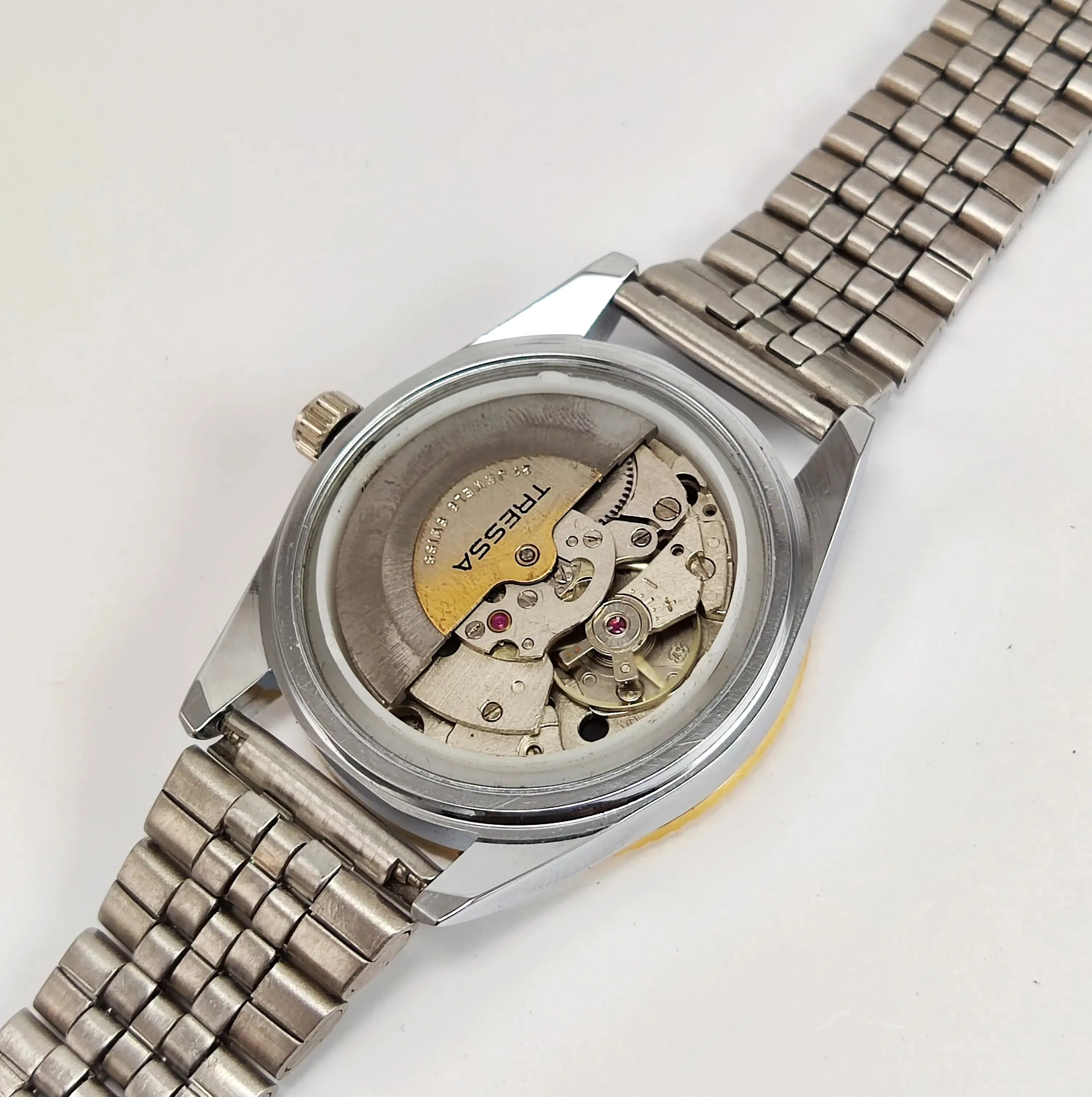 Tressa Automatic 2066 Green Dial Day Date Men's Watch