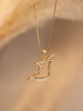 Trinidad and Tobago Crystal Necklace