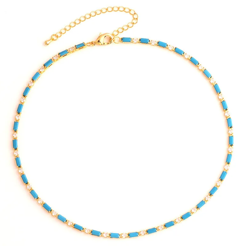 Wholesale Colorful Zircon Necklaces Necklaces