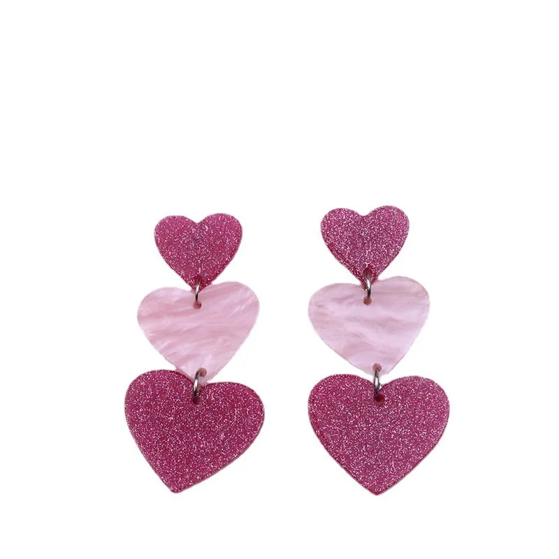 Wholesale Love Acrylic Earrings