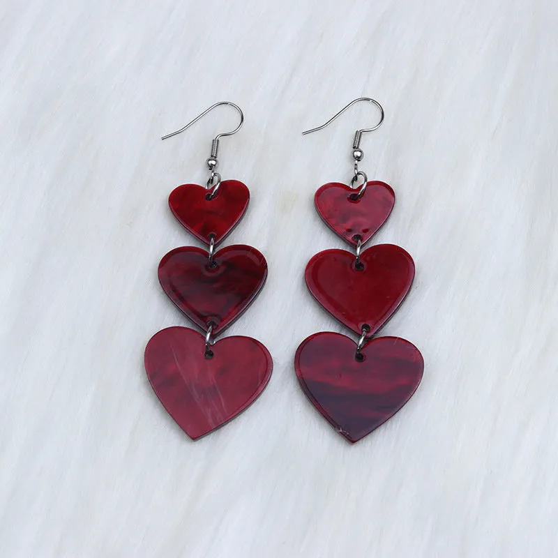 Wholesale Love Acrylic Earrings