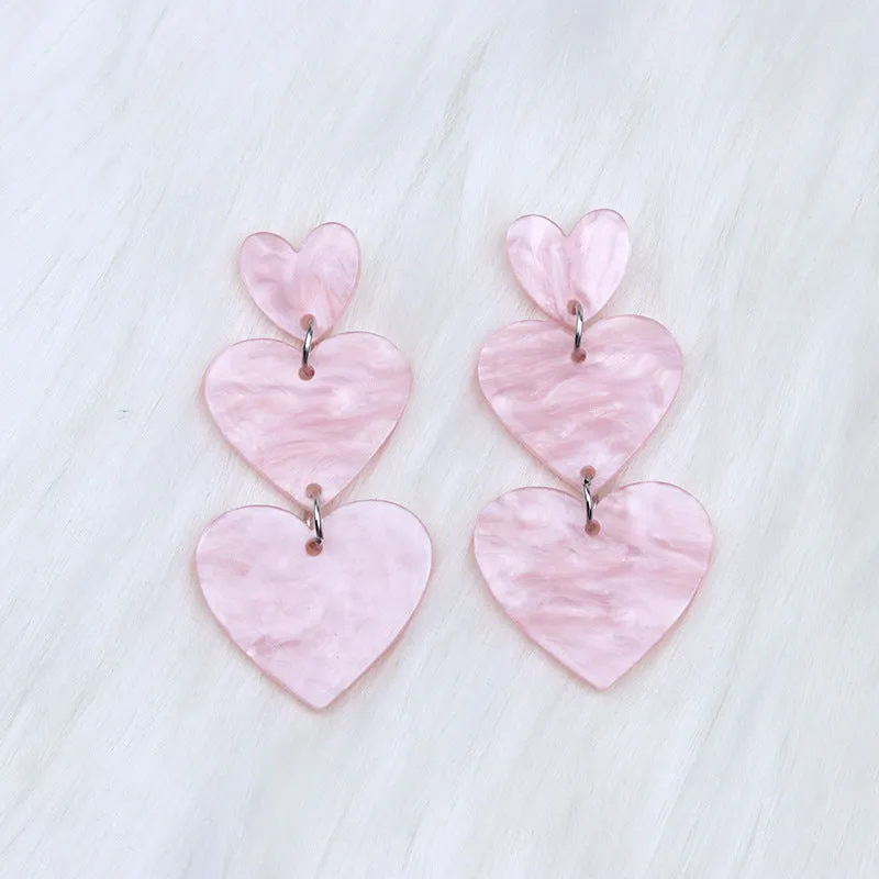 Wholesale Love Acrylic Earrings