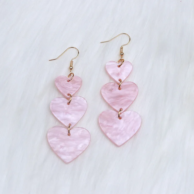 Wholesale Love Acrylic Earrings